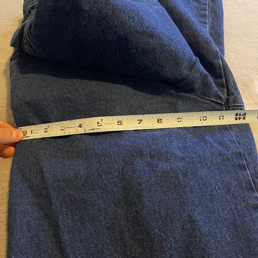 Vintage Casual Corner Jeans Womens 10 High Rise Wide Leg Denim Made in USA 90s - Picture 11 of 12